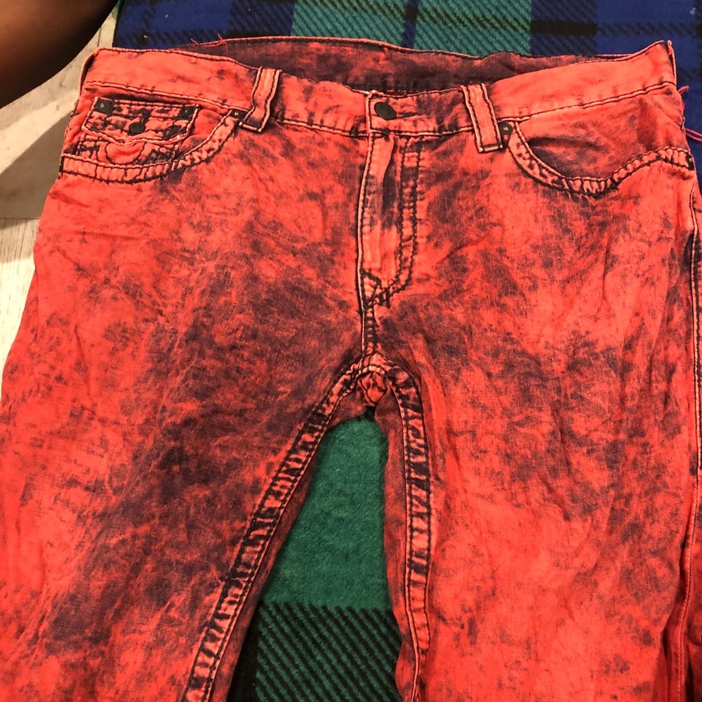 2 pairs of True Religion Jean shorts.